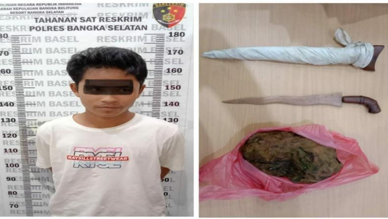 Tusuk Korban dengan Keris, Pemuda Mabuk di Toboali Dibekuk Polisi