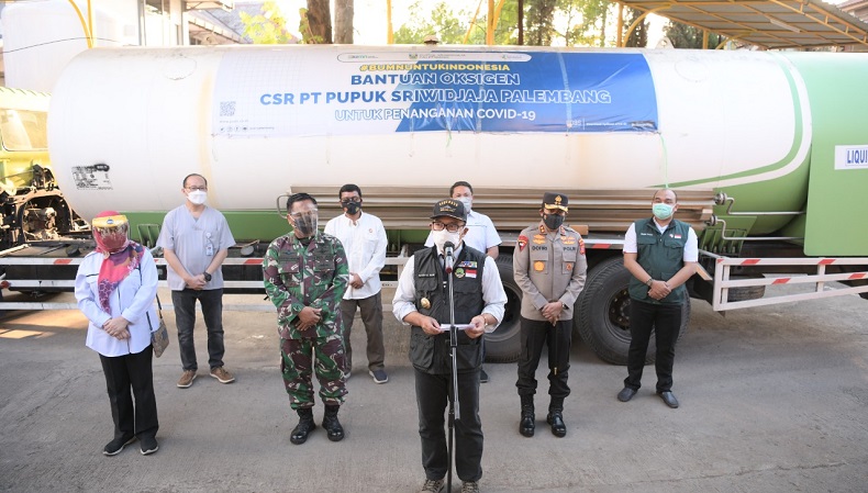 Jabar Terima 10 Ton Oksigen dari PT Pusri, Ridwan Kamil: Kami Sangat Bahagia