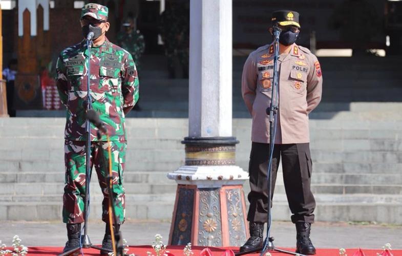 Pangdam dan Kapolda Jateng Imbau Masyarakat Tahan Diri di Rumah selama 2 Minggu