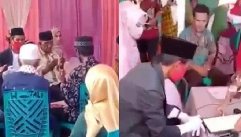 Viral Video Baru Ijab Kabul, Suami Umumkan Talak Cerai Istri di Hadapan Keluarga