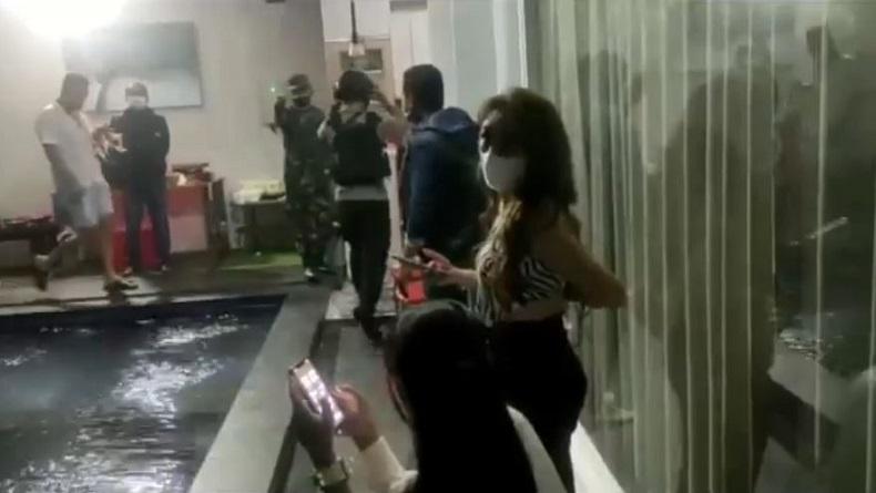 Nekat Pesta Ultah dan Miras di Vila saat PPKM Darurat, Puluhan Orang Diamankan Satgas