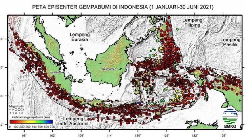 BMKG: 2021 Terjadi Gempa Bumi 4.701 Kali, Terbesar di Sulbar Magnitudo 6,2