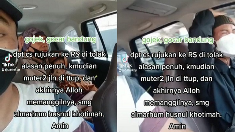 Viral, Pasien Meninggal Dalam Taksi Online Diduga Gegara RS di Kota Bandung Penuh