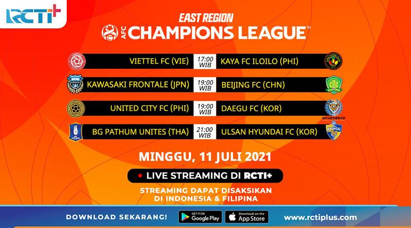 Link Live Streaming Kawasaki Frontale Vs Beijing FC di RCTI+ 