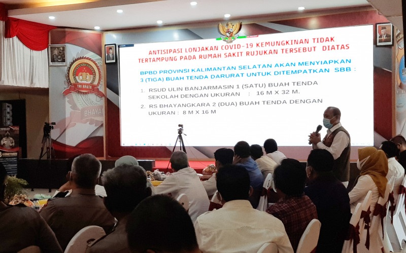 Pemprov Kalsel Siapkan 22 Tenda Darurat untuk Tempat Tidur Pasien Covid-19