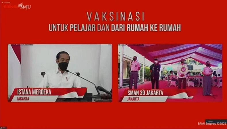 Pelajar SMA Ini Tanya Kapan Sekolah Dibuka, Jokowi: Nanti Kalau Covid-19 Mereda