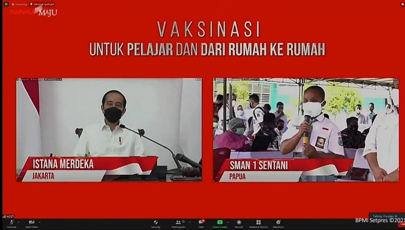 Curhat Pelajar ke Jokowi Lebih Senang Sekolah Tatap Muka Ketimbang Online