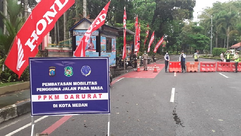Daftar 31 Ruas Jalan di Medan yang Disekat selama PPKM Darurat