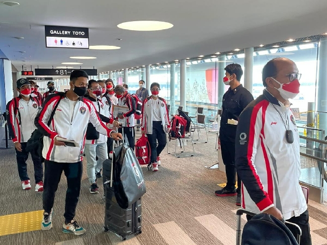 Sambut 13 Atlet Indonesia yang Tiba di Tokyo, Ini Pesan Dubes RI untuk Jepang