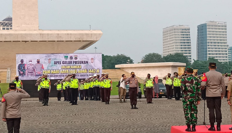 Apel Pengamanan Idul Adha, Polres Jakpus Imbau Warga Tak Takbir Keliling