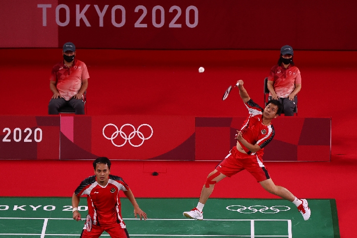 Sengit, Ahsan/Hendra Hajar Duo Malaysia dan Selangkah Lagi ke Perempat Final