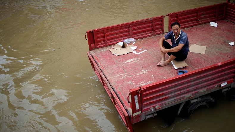 Banjir China, Korban Tewas Naik Jadi 56 Orang 5 Hilang