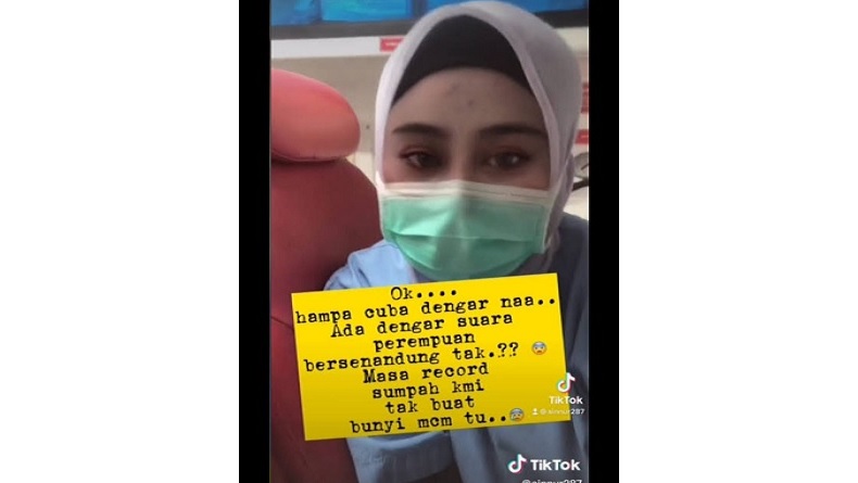 Horor, Terdengar Suara Wanita Misterius saat Perawat Rekam Video di Ambulans Covid