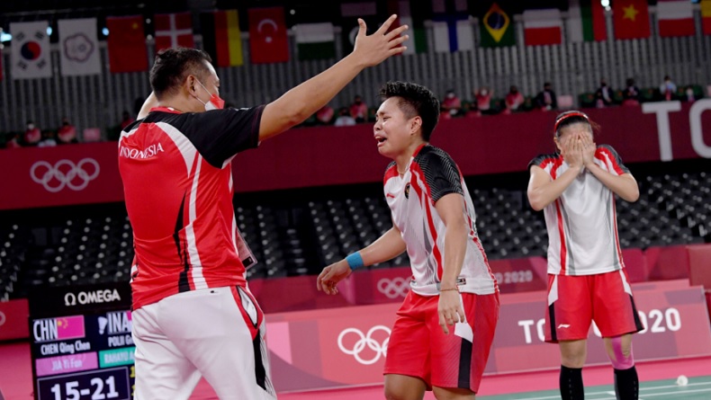 Greysia-Apriyani Raih Emas Olimpiade, Pemuda Perindo: Selamat, Merah Putih Berkibar