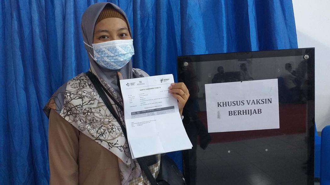 Sentra Vaksinasi MNC Peduli Sediakan Ruang Khusus bagi Perempuan Berhijab, Peserta: Jadi Enggak Bingung Pakai Baju Apa 