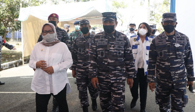 Vaksinasi TNI AL Serbu Warga Bogor, Wakil KSAL : Kita Semua Sadar Butuh Herd Immunity
