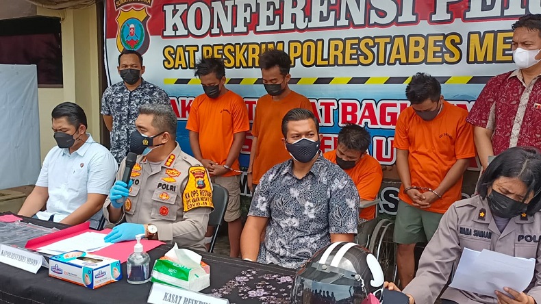 4 Komplotan Spesialis Curanmor di Medan Ditangkap