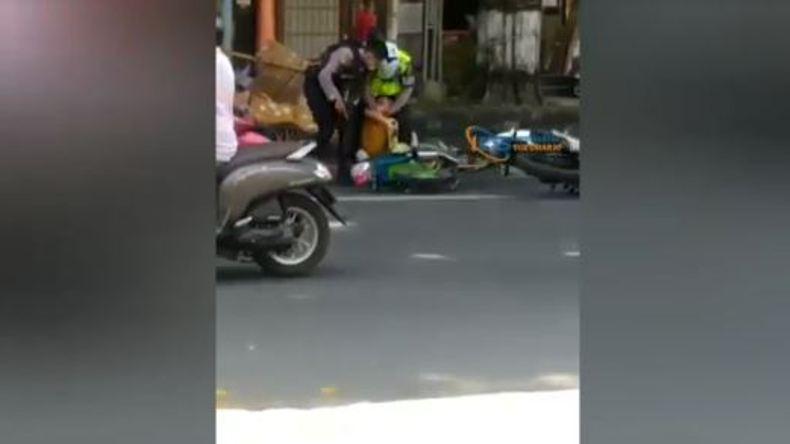 Viral Polisi di Sukoharjo Kejar Pengendara Motor Sampai Jatuh, Begini Faktanya 