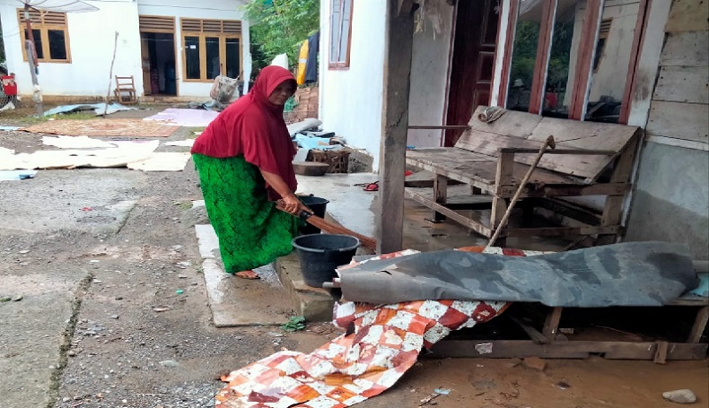 Ratusan Pengungsi Banjir di Aceh Besar Telah Kembali ke Rumah