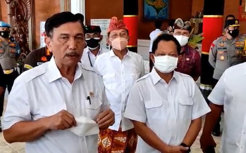 Bali Masih Berlaku PPKM Level 4, Luhut Ungkap Alasannya
