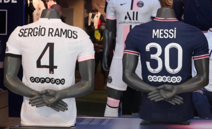 Unik, Begini Cara Sergio Ramos Sambut Lionel Messi di PSG