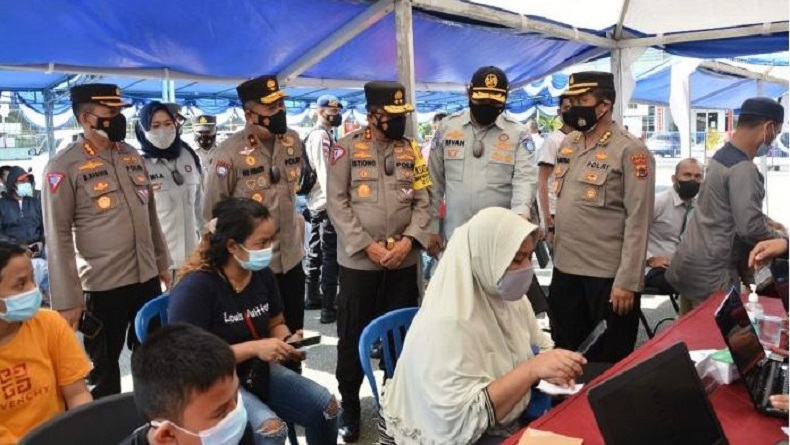 Kakorlantas Polri Cek Vaksinasi di Papua dan Penerapan PPKM Level 4