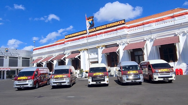 Polrestabes Surabaya Luncurkan 22 Mobil Vaksin Keliling 