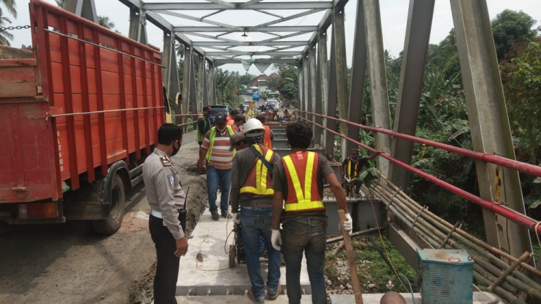 Perbaikan Jembatan, Jalan Lintas Sumatera di Lampung Ditutup hingga 6 September