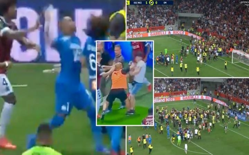 Nice Vs Marseille Rusuh, Eks Bintang West Ham Balas Timpuk Fans Barbar