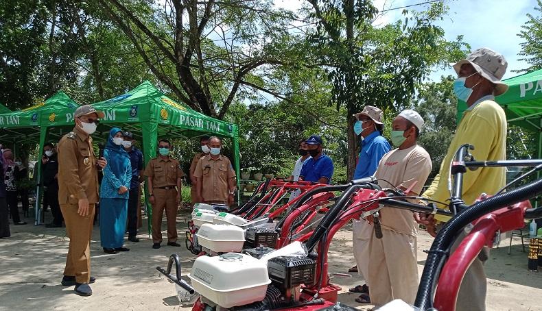 Dorong Produktivitas Tani, Bupati Bangka Tengah Salurkan Bantuan untuk 17 Poktan
