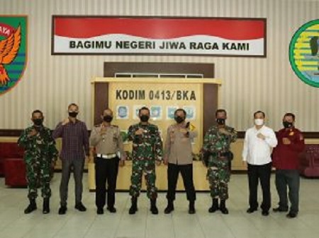Sambangi Dandim, Kapolres Pangkalpinang Siap Bangun Sinergitas