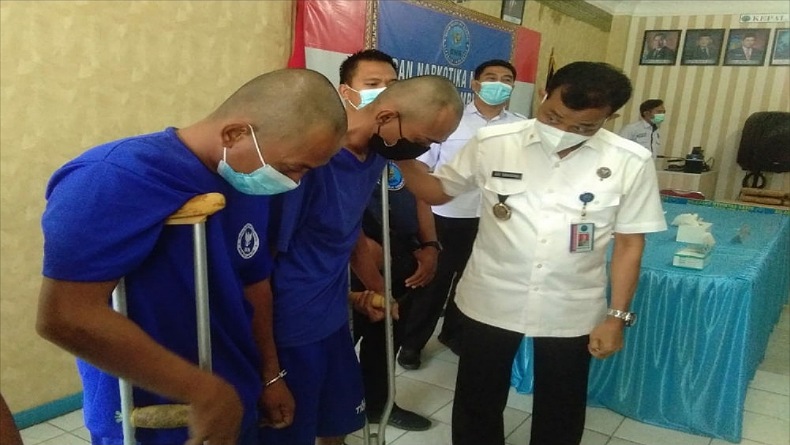BNNP Lampung Bongkar Kasus Penyelundupan Ganja 52 Kg Jaringan Lapas