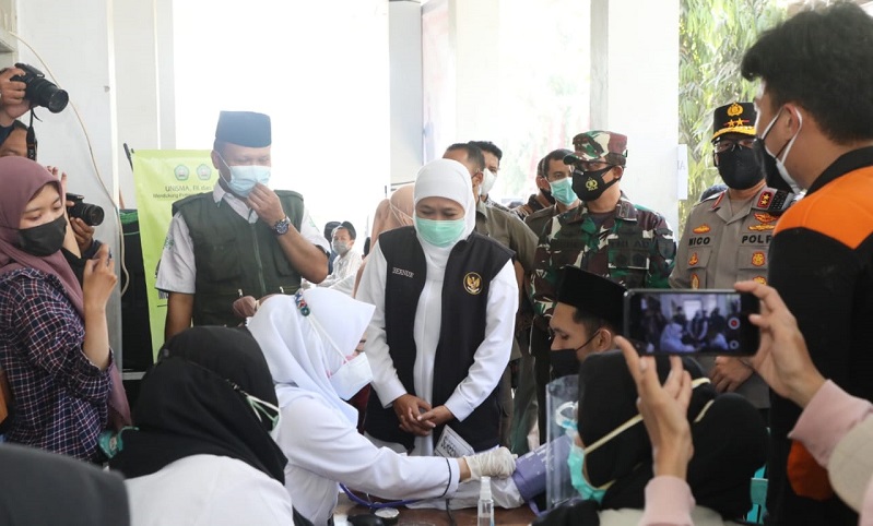 Forkopimda Jatim Gelar Vaksinasi Covid-19 Berbasis Pondok Pesantren 