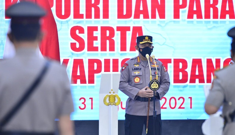 Kapolri Pimpin Sertijab Kapolda Sumsel hingga Koorsahli