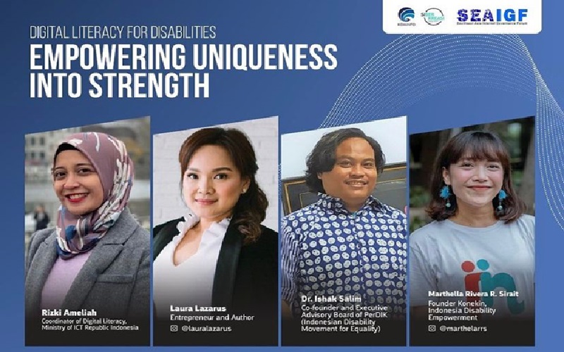 Literasi Digital Inklusif bagi Teman Disabilitas di Forum Internasional SEA IGF 2021