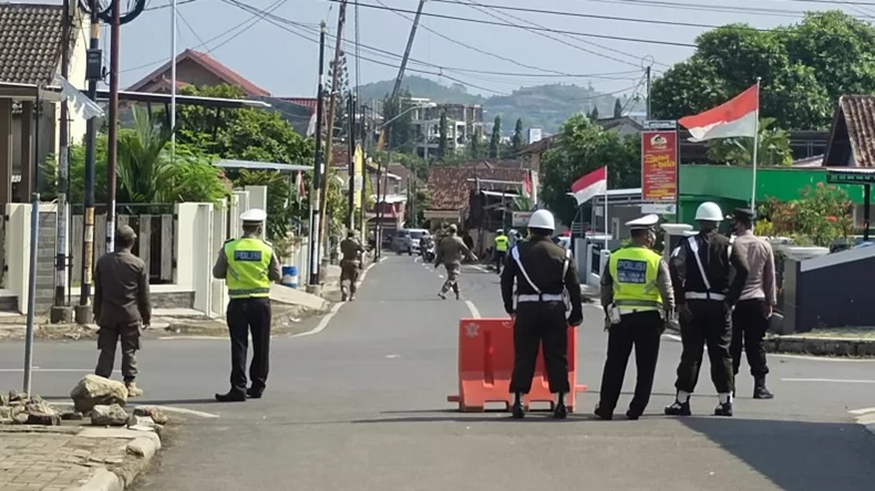 Jelang Kedatangan Presiden Jokowi, SMA Negeri 2 Bandarlampung Dijaga Ketat
