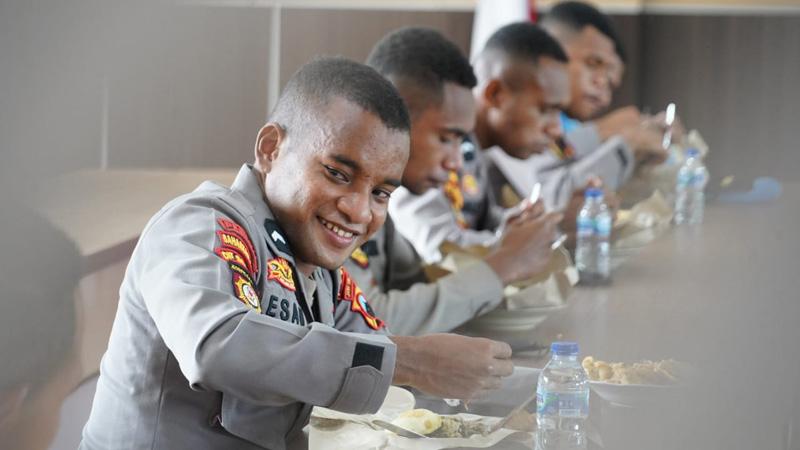Magang di Polda Jateng, Puluhan Bintara Remaja asal Papua Barat Dibekali Belajar Lintas Budaya 