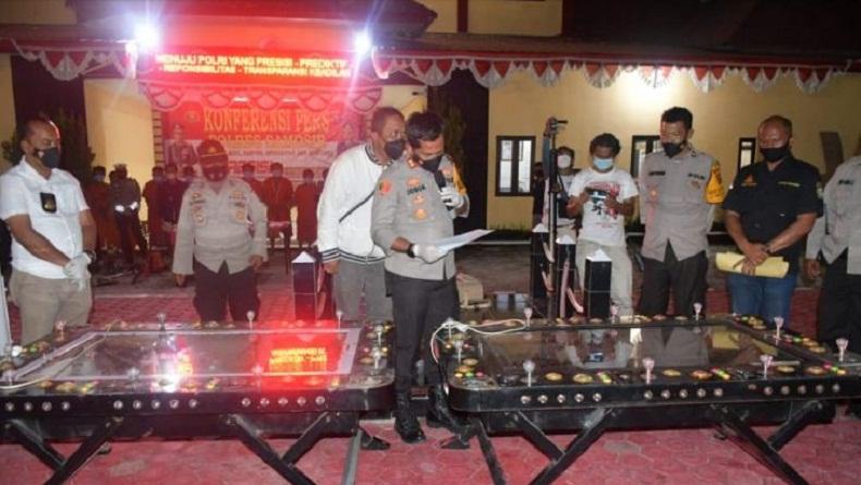 Polres Samosir Ungkap 5 Kasus Kejahatan dalam 2 Bulan, Tangkap 11 Tersangka