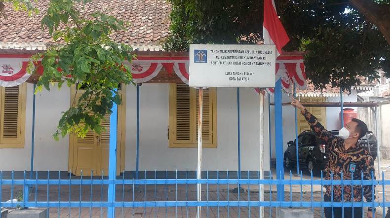 Kanwil Kemenkumham Jateng Serahkan Lahan untuk Perluasan Rutan Salatiga