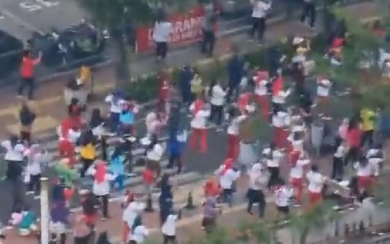 Viral Kerumunan Warga Senam di Puri Indah, Satpol PP Periksa Instruktur