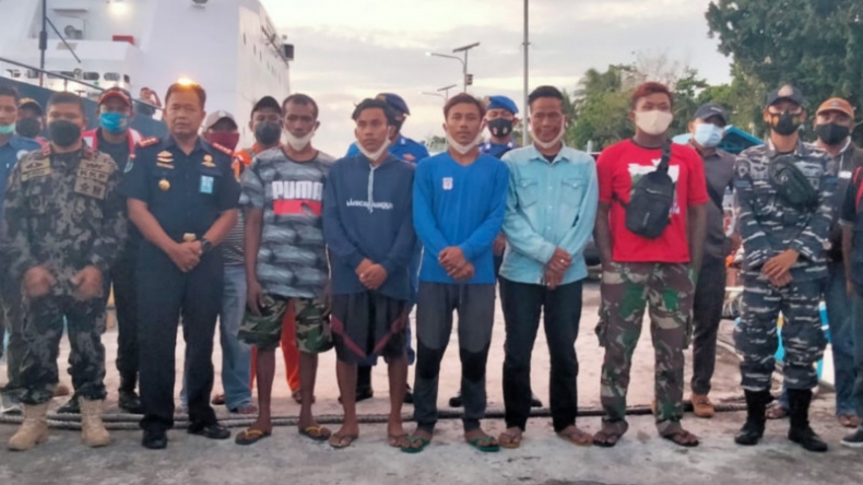 5 ABK KM Hentri yang Selamat Dievakuasi ke Kota Tual, Begini Penampakannya