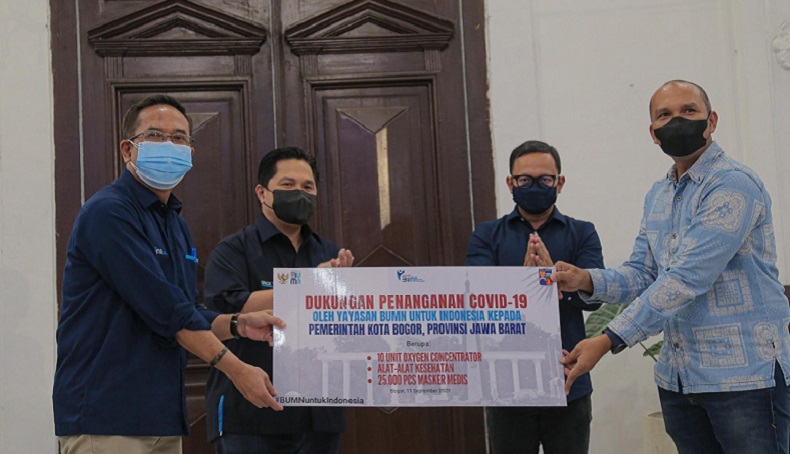 Erick Thohir Temui Bima Arya di Kota Bogor, Ini yang Dibahas