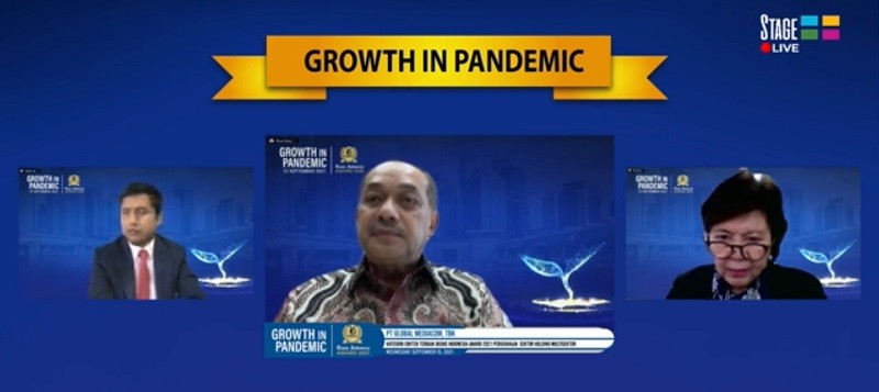 Global Mediacom (BMTR) Raih Penghargaan Emiten Terbaik Bisnis Indonesia Award 2021