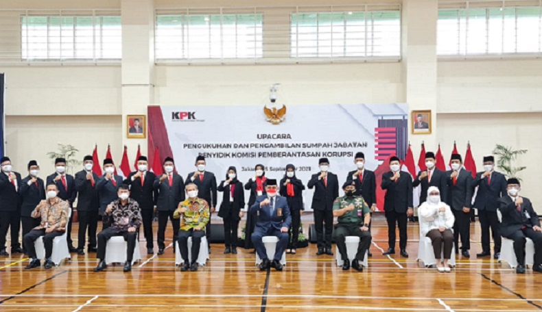 Lulus Diklat Bela Negara, 18 Pegawai KPK Resmi Dilantik Jadi ASN