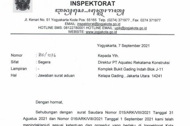 Cek Aduan Pengusaha, Inspektorat  Kota Yogya Turun Tangan 
