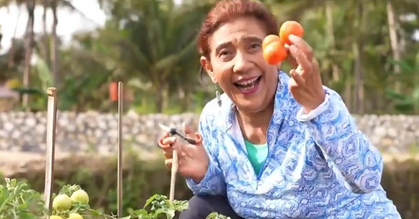 Panen Sayuran ala Susi Pudjiastuti, Enak Bisa Bikin Peyek Bayam hingga Salad