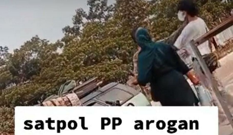 Viral, Oknum Satpol PP Diduga Arogan saat Penertiban Padagang di Stadion Pakansari