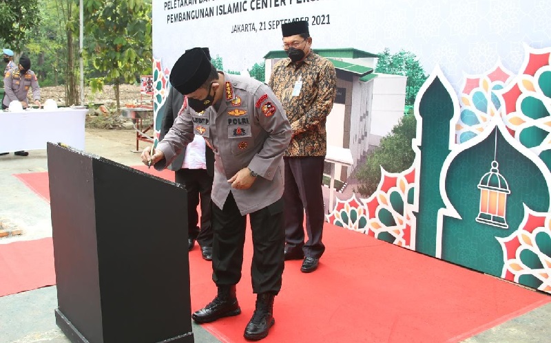 Hadiri Peletakan Batu Pertama, Kapolri Yakin Islamic Center Persis Hasilkan SDM Berkualitas