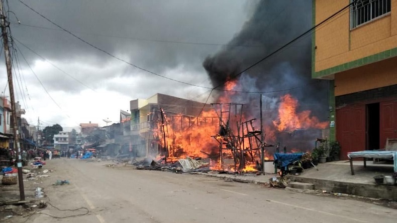 Kebakaran Hebat di Pasar Siborongborong Taput, 15 Bangunan Ludes Dilalap Api