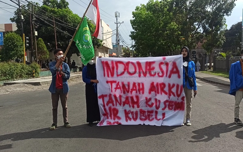 Aksi Demo Hari Tani, Mahasiswa Soroti Mahalnya Harga Pupuk